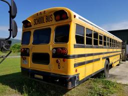2001 BLUE BIRD SCHOOL BUS, 320,000 MILES SHOWING, CUMMINS, RUNS AND DRIVES