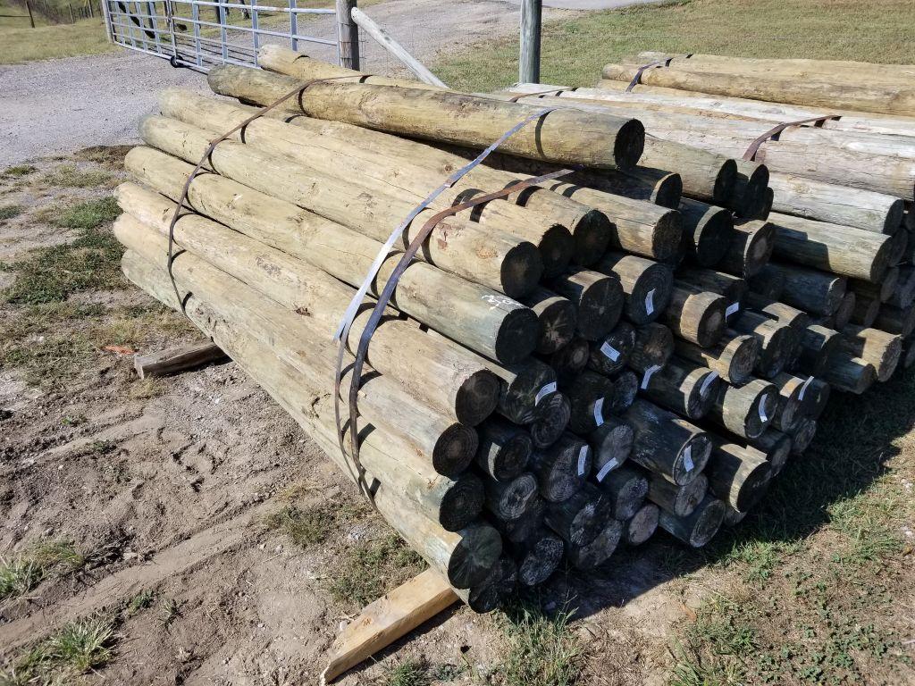 4 X 7.5 TREATED WOOD POSTS (60)