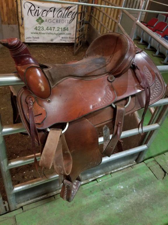 17" TRIPLE C SADDLE, HAND MADE IN USA