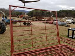 RED HEAVY DUTY EXTRA TALL 10' BOW GATE