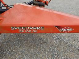 KUHN SR108GII SPEEDRAKE, HYDRAULIC FOLD, HAS MIDDLE KICKER, S: B1455