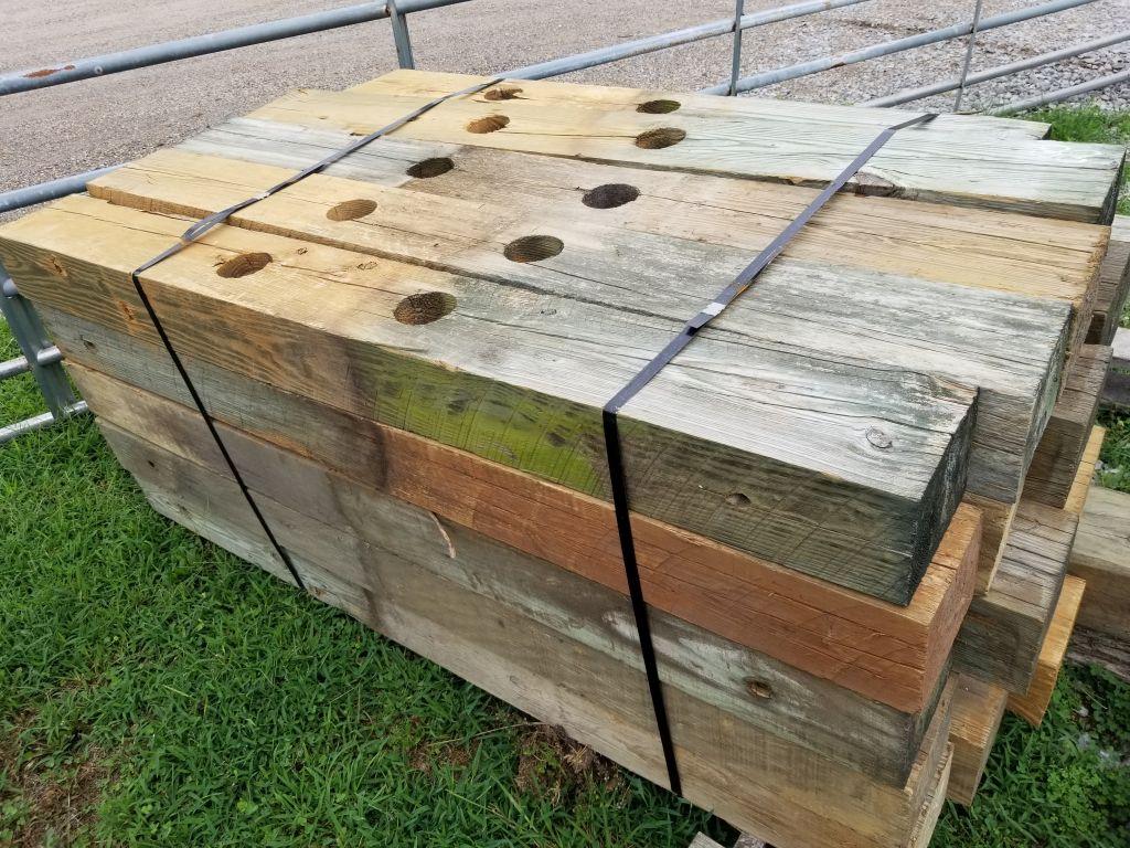 6 X 8 X 6 WOOD POSTS (25)