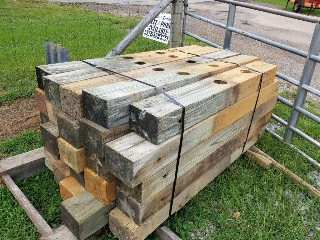 6 X 8 X 6 WOOD POSTS (25)