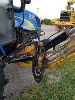 NEW HOLLAND T5050 TRACTOR, CAB & AIR, WITH TIGER BENGAL 5' SIDE BOOM MOWER,