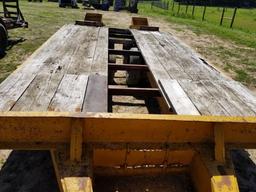 12' W/ 4' DOVE PINTLE HITCH TRAILER,8' WIDE, M:12STD, NO TITLE, WITH RAMPS,