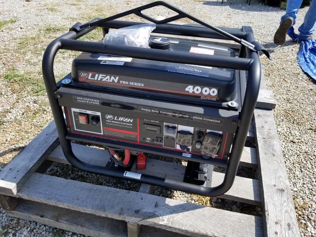 NEW LIFAN PRO SERIES 4000 RENTAL/CONTRACTOR MODEL GENERATOR