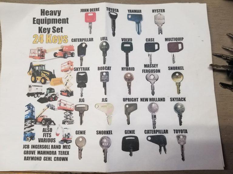 NEW HEAVY EQUIPMENT 24 KEY SET