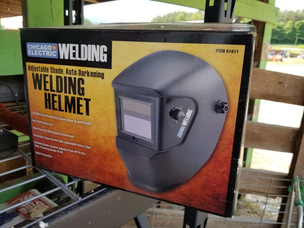 UNUSED CHICAGO WELDING HELMET, *SELLS ABSOLUTE