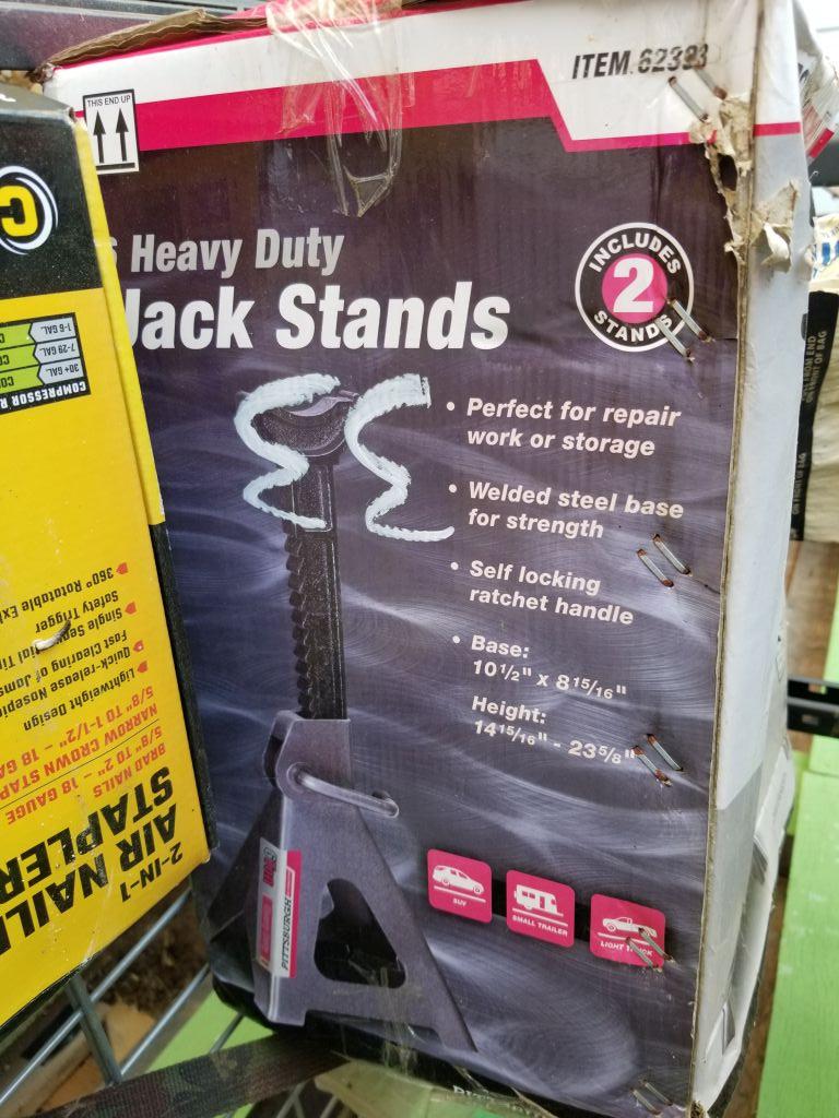 UNUSED PITTSBURGH JACK STANDS SET, *SELLS ABSOLUTE