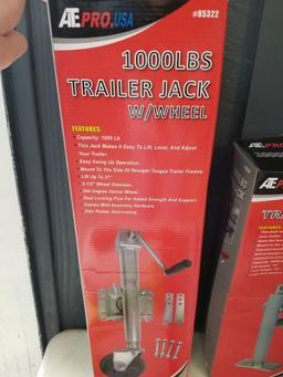 NEW 1000 LBS TRAILER JACK WITH WHEEL