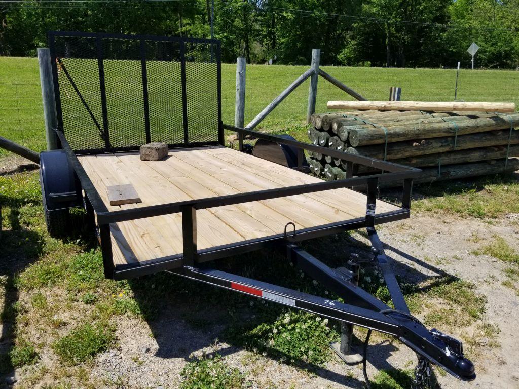 NEW 2022 CLAYS 6X10 TRAILER WITH 4' RAMP TAILGATE, 2990 LBS CAP, SINGLE AXL