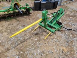 GREEN 3PH SCISSOR LIFT HAY SPEAR, HYDRAULIC, **SELLS ABSOLUTE**