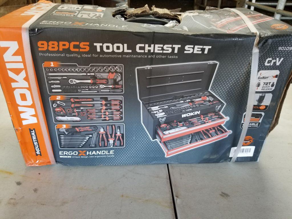 98 PIECE WOKIN TOOL SET UNUSED IN BOX