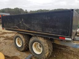 14' X 8' DUMP TRAILER, HYDRAULIC, AG DUMP, PINTLE HITCH, NO PAPERWORK