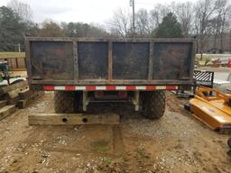 14' X 8' DUMP TRAILER, HYDRAULIC, AG DUMP, PINTLE HITCH, NO PAPERWORK