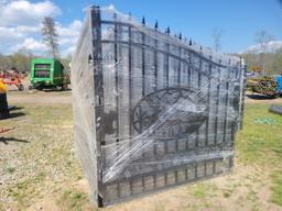 UNUSED 2024 GREATBEAR 14' BI PARTING DEER IRON ENTRANCE GATES, **SELLS ABSO