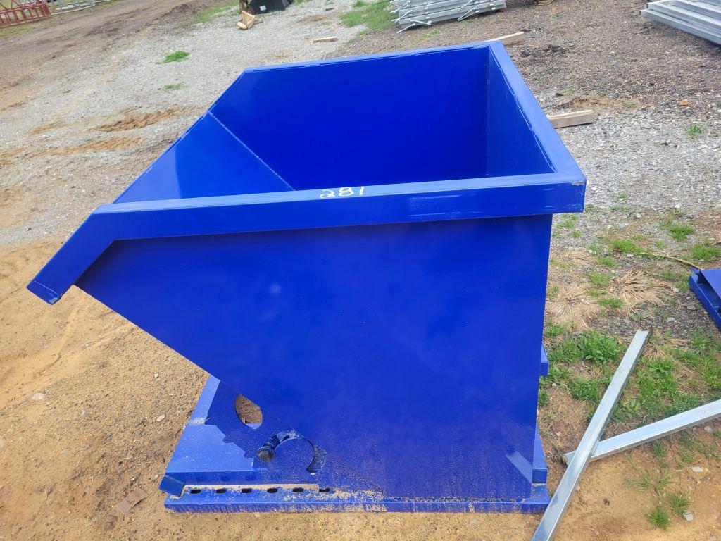 UNUSED 2024 GREATBEAR SELF DUMPING HOPPER WITH FORKLIFT POCKETS, L:43", W: