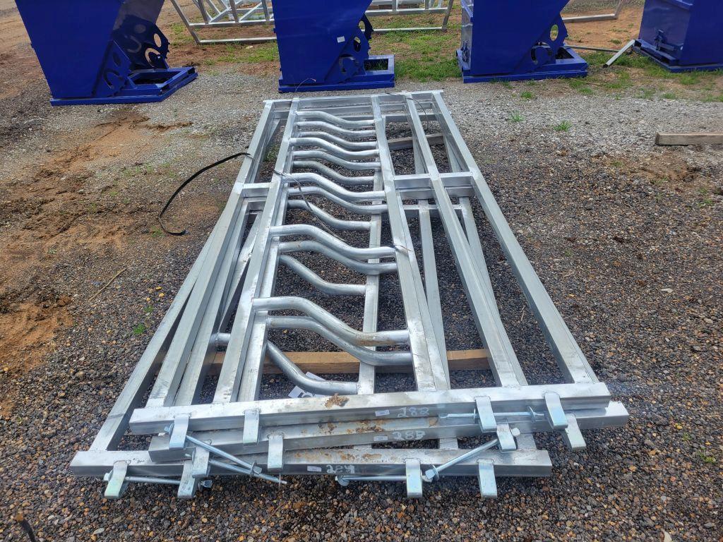 UNUSED 10' S BAR LINE FEEDER, HEAVY DUTY, WITH PINS