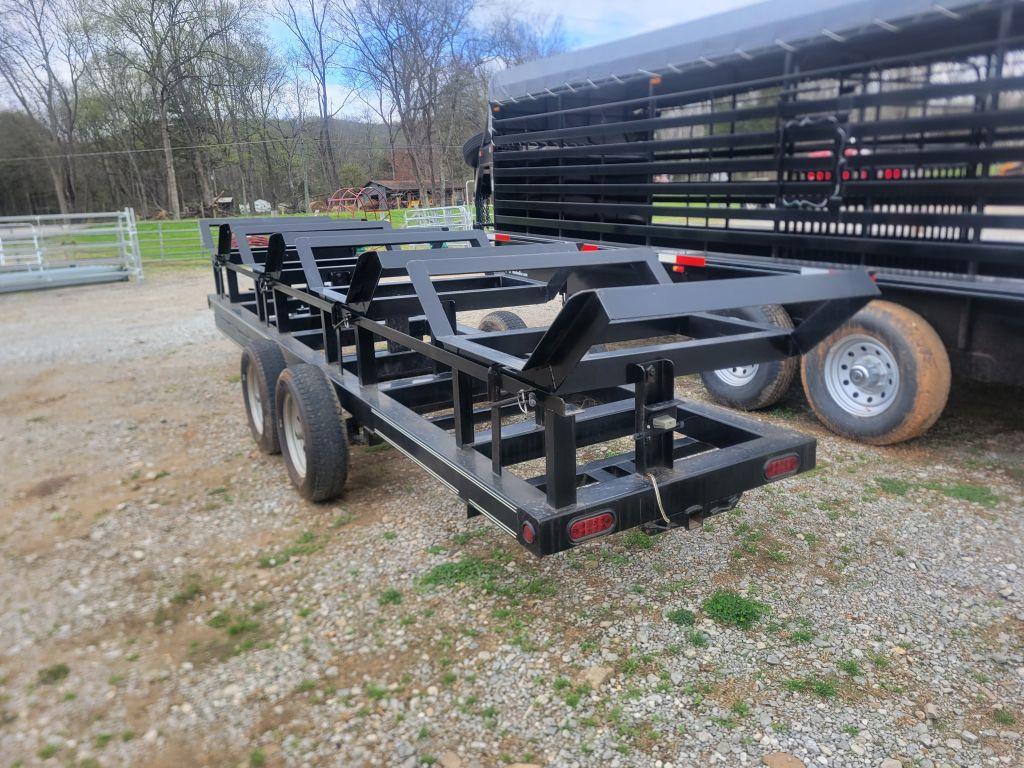 2021 TIGER 4 BALE HAY TRAILER, HAS LIGHTS, HAS BILL OF ORIGIN, VIN: 5UTBU20