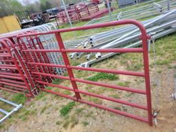 NEW TARTER AMERICAN 8' RED GATE 6-BAR ECON TUBE GATE