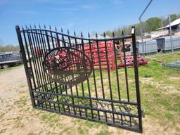 UNUSED 2023 20' DEER BI PARTING WROUGHT IRON ENTRANCE GATES