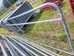 USED 12' GALVANIZED WIRE GATE