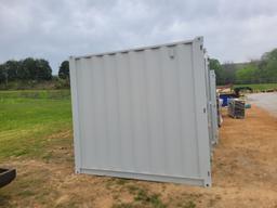 UNUSED 2024 9' CONTAINER, (REAR DOORS, SIDE DOOR, AND WINDOW), **SELLS ABSO