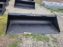 UNUSED 2024 84" SKID STEER BUCKET, **SELLS ABSOLUTE**