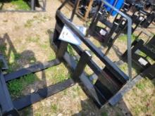 2024 UNUSED MOWER KING 48" SKID STEER PALLET FORKS, TO FIT, COMPLETE, 4x1.4