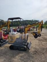 2024 UNUSED AGT OPEN STATION DM12-C MINI EXCAVATOR, AUX HYD, BRIGGS&STRATTO