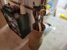WICKER BASKET WITH CANES