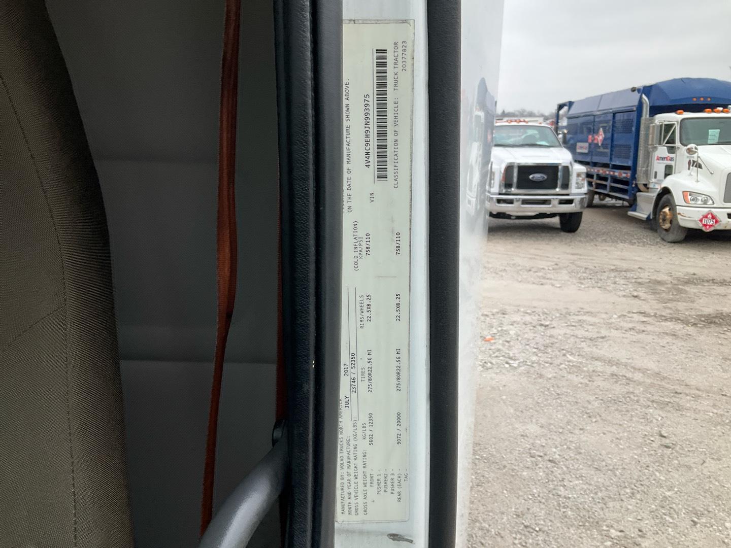 2018 VOLVO VNL64T300 Serial Number: 4V4NC9EH9JN993975