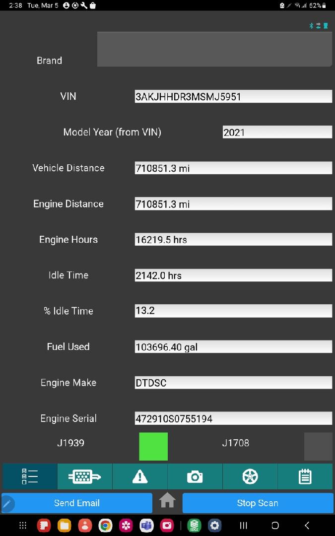 2021 FREIGHTLINER CASCADIA Serial Number: 3AKJHHDR3MSMJ5951