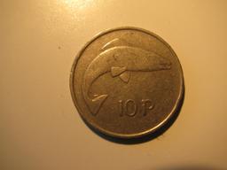 Foreign Coins: 1974 Irealnd 10 Pence