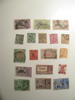 Vintage stamp set: British India