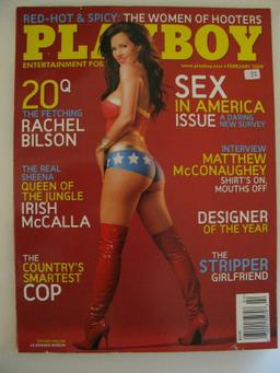 February 2008 Playboy Magazine