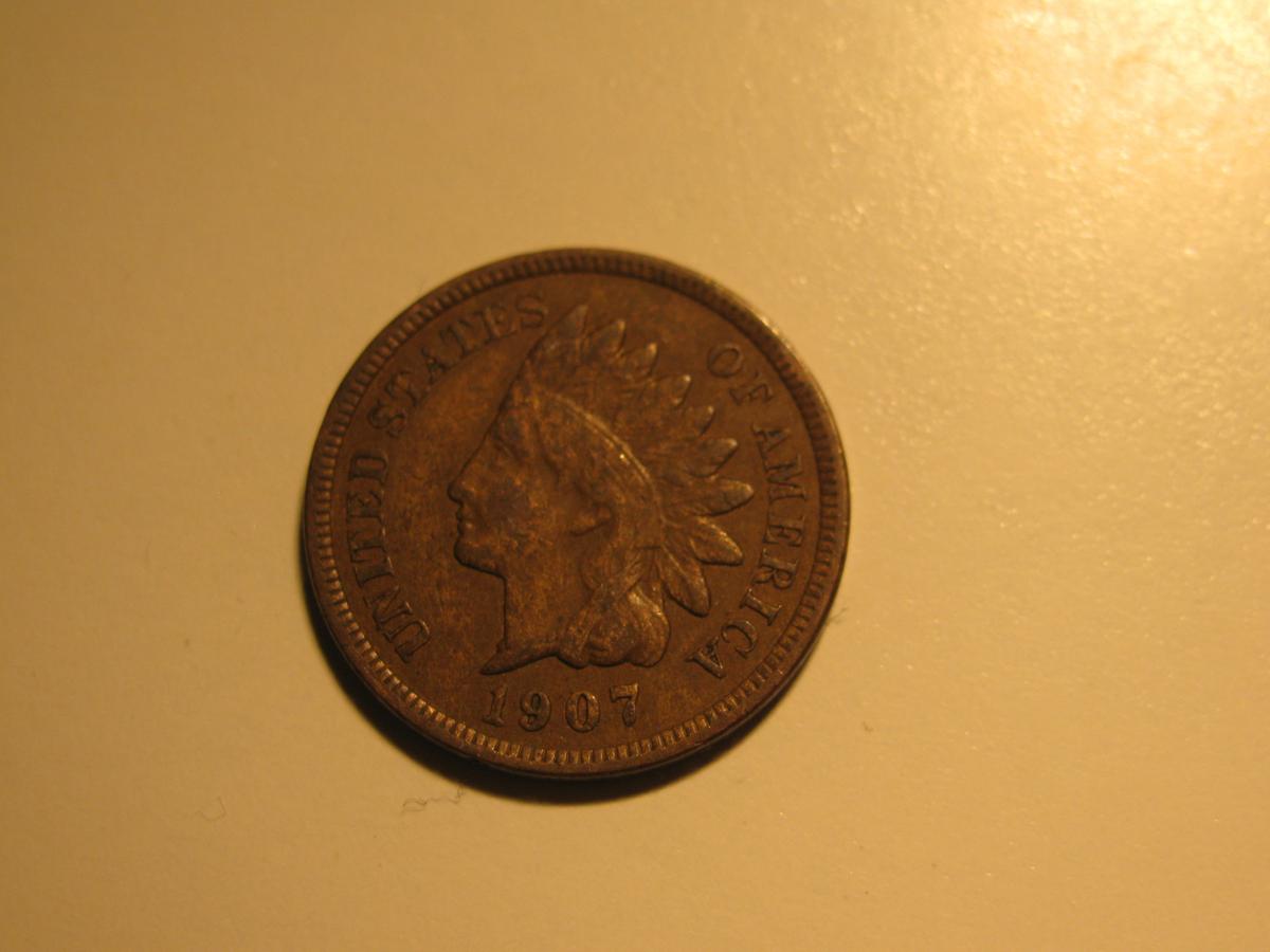 US Coins: 1907 Indian Head