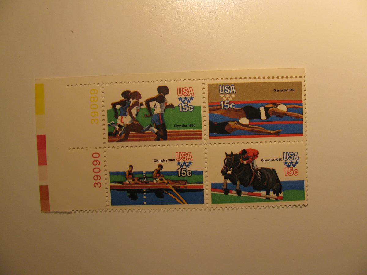 4 Vintage Unused Mint U.S. Stamps