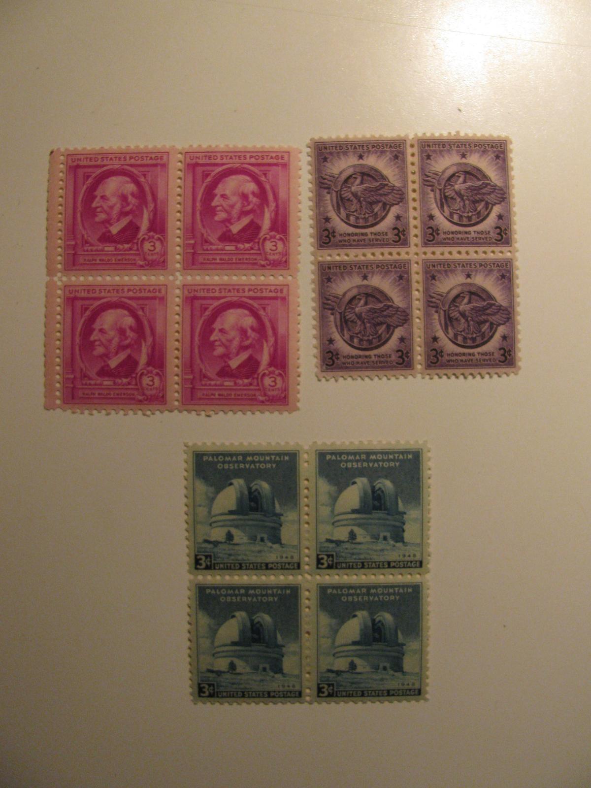 12 Vintage Unused Mint U.S. Stamps