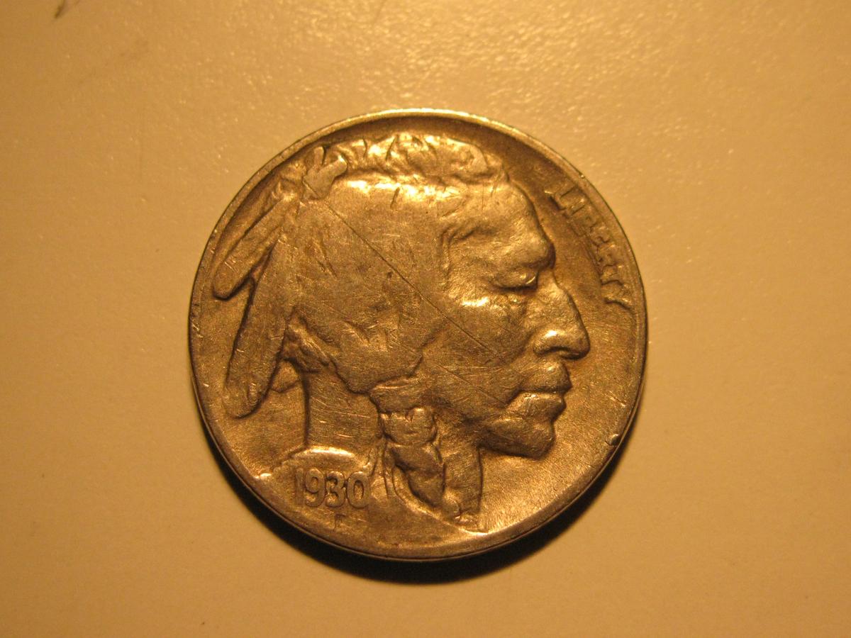 US Coins: 1930 Buffalo 5 cents