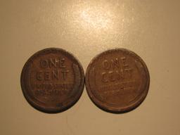 US Coins: 2x1910 wheat pennies