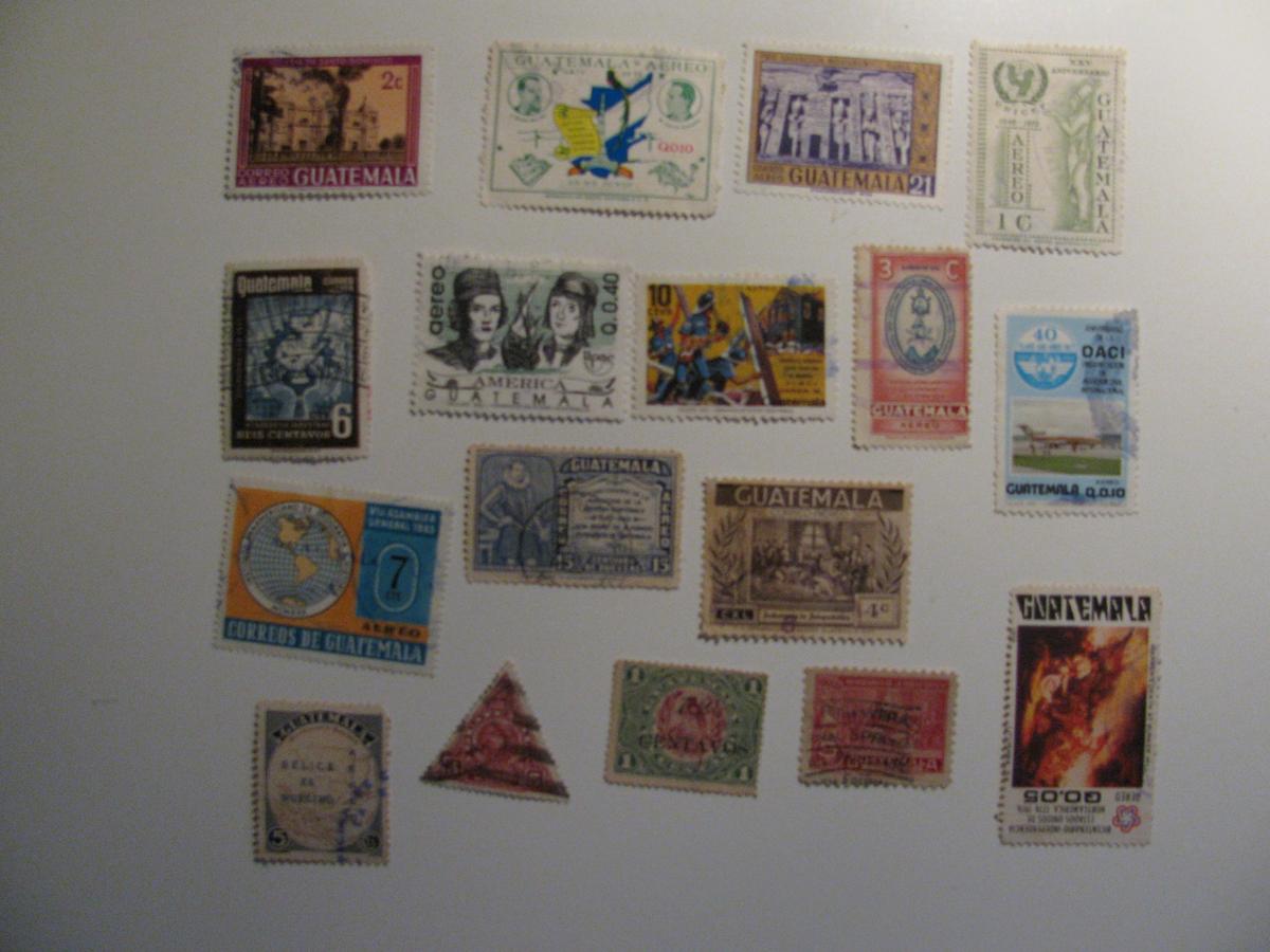 Vintage stamps set of: Guatmala