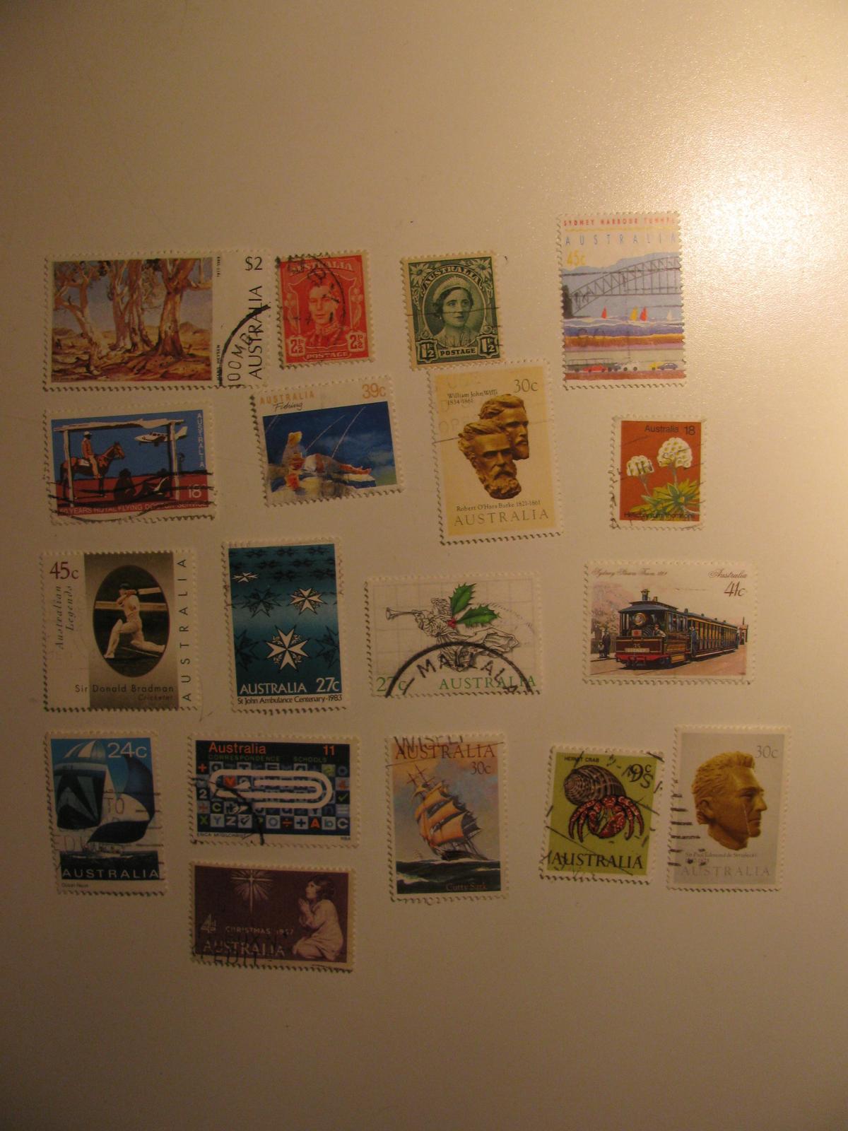 Vintage stamps set of: Australia