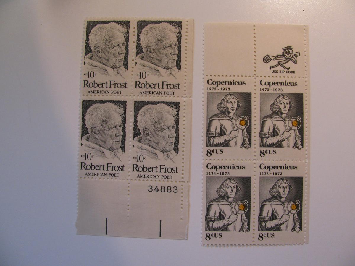 8 Vintage Unused Mint U.S. Stamps