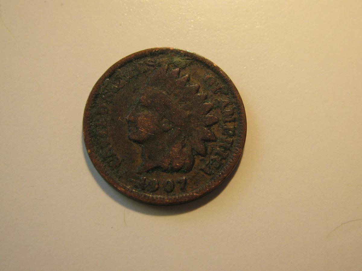 US Coins: 1907 Indian Head