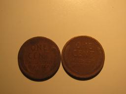 US Coins: 2x1910 Wheat pennies