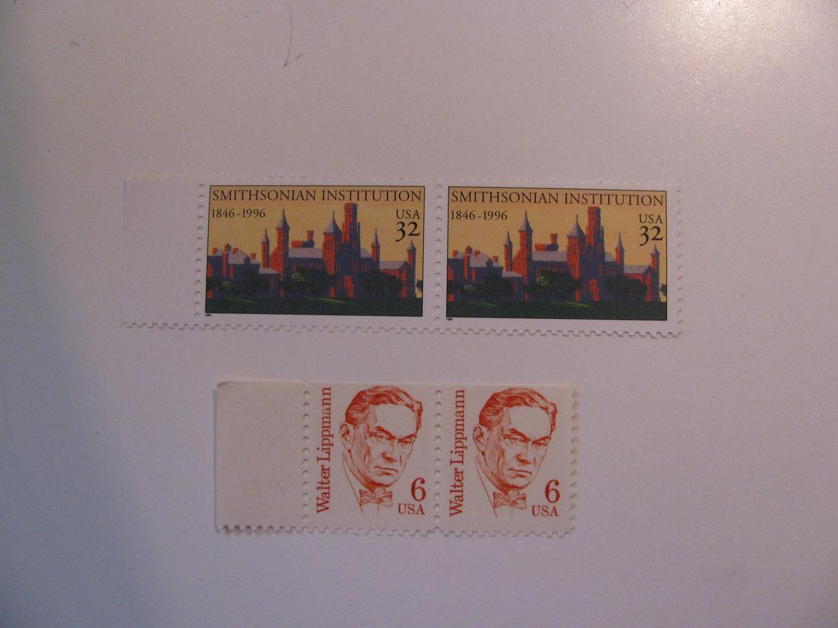 4 Vintage Unused Mint U.S. Stamps