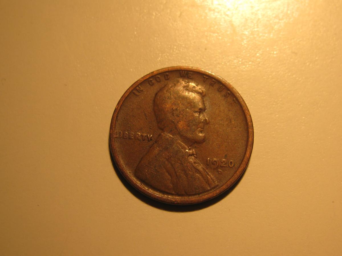 US Coins: 1x 1920-D Wheat pennies