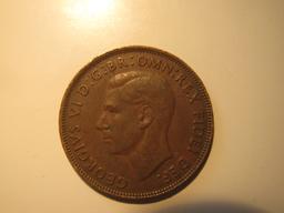 Foreign Coins:  1952 Australia 1 cent