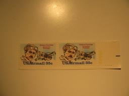 2 Vintage Unused Mint U.S. Stamps